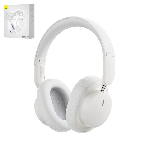 Earphones Baseus Bowie D03, white, wireless, bluetooth 5.3 #NGTD030102