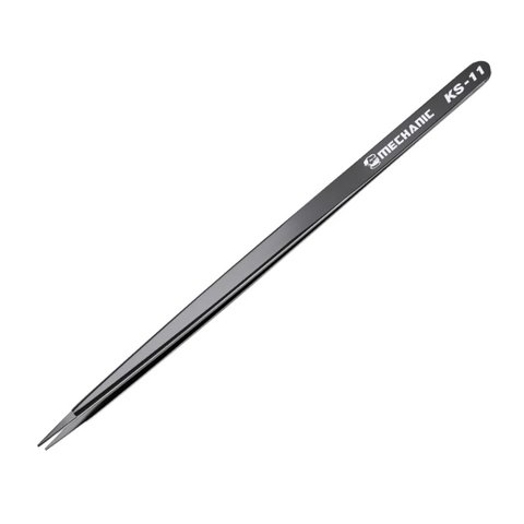 Mounting Tweezers Mechanic KS 11, straight, antistatic, 160 mm 
