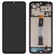 Дисплей для Xiaomi Redmi 12C, черный, с рамкой, High Copy