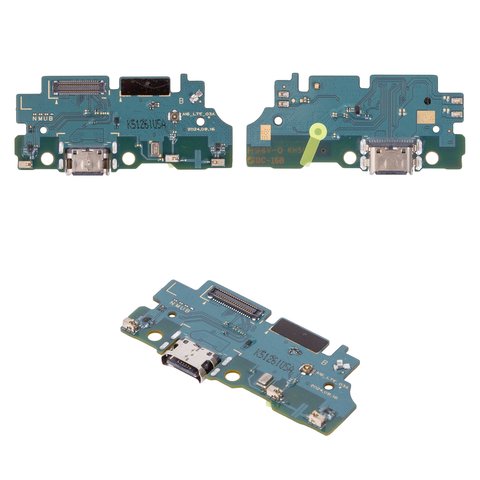 Flat Cable compatible with Samsung A165 Galaxy A16, charge connector, with components, Original PRC , charging board 