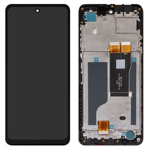 LCD compatible with ZTE Nubia Music Z2353 , black, with frame, Original PRC , 15 3240A 14681 51 