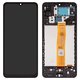 LCD compatible with Samsung A127 Galaxy A12 Nacho, (black, with frame, High Copy)