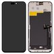 LCD compatible with iPhone 15 Pro Max, (black, with frame, AAA, (TFT), ZY, LTPS FHD)