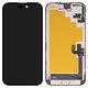 LCD Wextom compatible with iPhone 16, (black, with frame, HC, without error, (OLED) soft, diagnosable)
