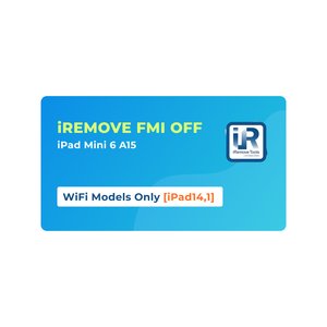 iRemove FMI OFF iPad Mini 6 A15 WiFi Only [iPad14,1]