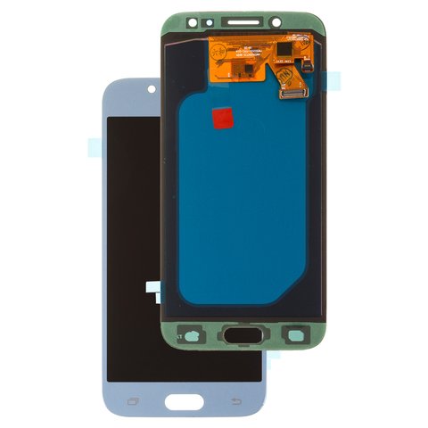 Pantalla LCD puede usarse con Samsung J530 Galaxy J5 2017 , azul claro, sin marco, High Copy, con borde ancho, OLED 