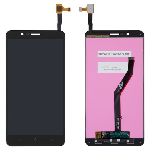 Pantalla LCD puede usarse con ZTE Blade Z Max Z982, negro, Original PRC
