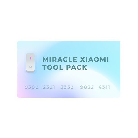 Miracle Xiaomi Tool Pack únicamente para propietarios de dongles Miracle 