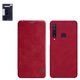 Funda Nillkin Qin leather case puede usarse con Samsung A920F/DS Galaxy A9 (2018), rojo, libro, plástico, cuero PU, #6902048168855