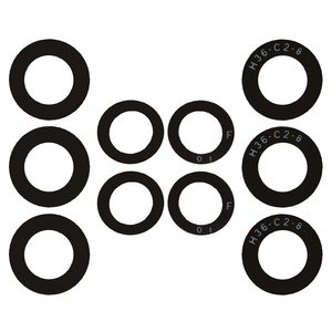 Vidrio de cámara puede usarse con Samsung A536 Galaxy A53 5G, negro, sin marco, juego de 5 uds.