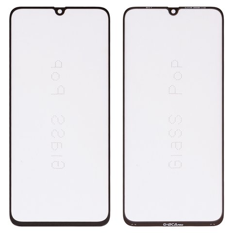 Vidrio de carcasa G+OCA PRO puede usarse con Samsung A705F DS Galaxy A70, con película OCA, negro