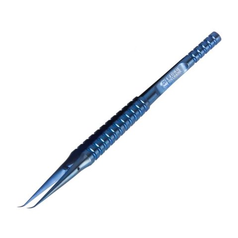 Pinzas para smd Mechanic TI 15, curvada, aleación de titanio, 140 mm