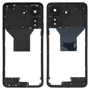 Parte media de carcasa puede usarse con Xiaomi Redmi 13C, negra