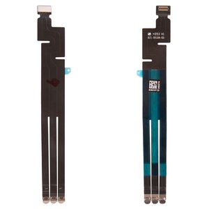 Шлейф для iPad Pro 9.7, сріблястий, з компонентами, smart connector