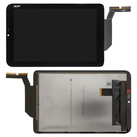 Дисплей для Acer Iconia Tab W3 810, чорний, без рамки