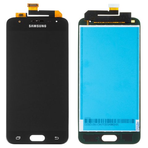 Дисплей для Samsung G570F DS Galaxy J5 Prime, чорний, без рамки, Оригінал переклеєне скло 