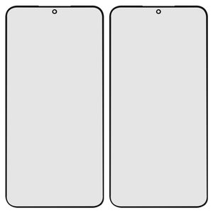 Скло корпуса для Samsung S906B Galaxy S22 Plus 5G, з ОСА плівкою, чорне