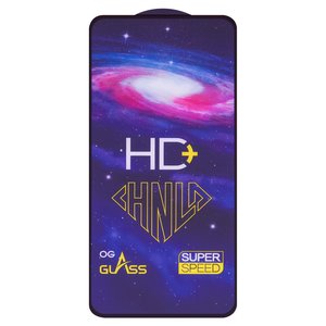 Защитное стекло All Spares для Xiaomi Redmi Note 9, 0,33 мм 9H, совместимо с чехлом, Full Glue, черный, HD+