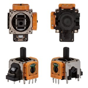 Механізм 3D джойстика для Sony PlayStation 4, 3 pin, жовтий, 10 кОм, controller