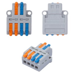 Клема швидкого монтажу D2 4, прохідна, 0,08–2.5 мм², 250 В, 32A