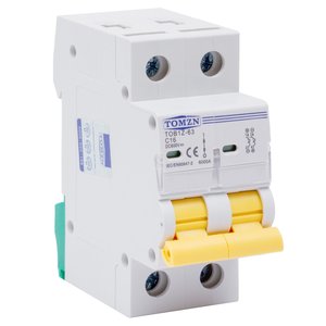Автоматичний вимикач постійного струму TOMZN TOB1Z 63, 2P, 600 В, 16A, PV