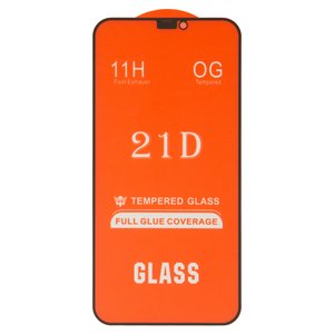 Защитное стекло для Apple iPhone 11, iPhone XR, совместимо с чехлом, Full Glue, без упаковки , черный