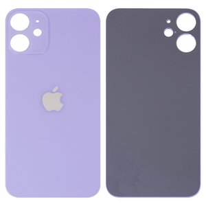 Задняя панель корпуса для iPhone 12 mini, фиолетовая, не нужно снимать стекло камеры, Original PRC , big hole