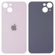 Задняя панель корпуса для iPhone 13, розовая, не нужно снимать стекло камеры, Original (PRC), big hole