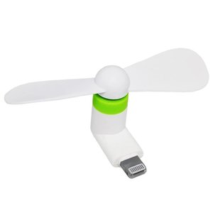 Вентилятор Mini, білий, мобільний, Lightning