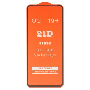 Защитное стекло для Motorola Moto G9 Power, совместимо с чехлом, Full Glue, без упаковки , черный