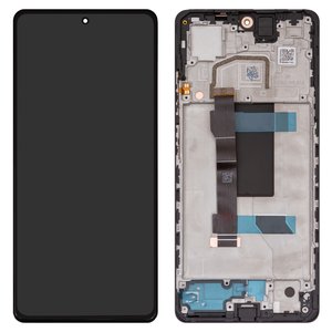 Дисплей для Xiaomi Poco X5 Pro, Redmi Note 12 Pro 5G, черный, с рамкой, Original PRC 
