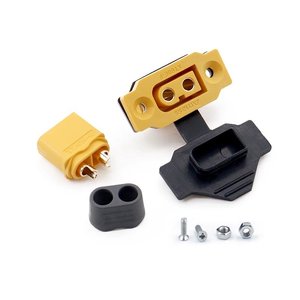 Силовий роз'єм живлення Amass XT60E F+XT60H M, комплект, "тато", "мама", з заглушкою