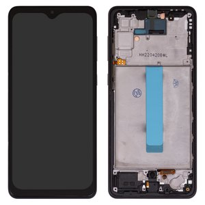 Дисплей для Samsung A336 Galaxy A33 5G, чорний, з рамкою, Сopy, з широким обідком, TFT 