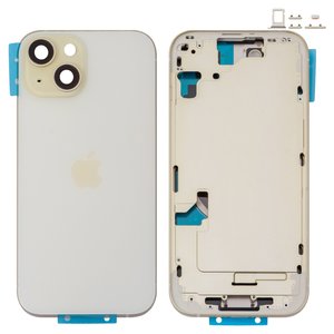 Корпус для iPhone 15, желтый, с держателем SIM карты, с боковыми кнопками, Original PRC , EU version