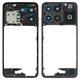 Середня частина корпусу для Motorola Moto G15, чорна