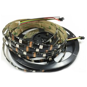 Світлодіодна стрічка RGB SMD5050, WS2813 (чорна, з управлінням, IP65, 5 В, 30 діодів/м, 1 м) Світлодіодна стрічка RGB SMD5050, WS2813 (чорна, з управлінням, IP65, 5 В, 30 діодів/м, 1 м)