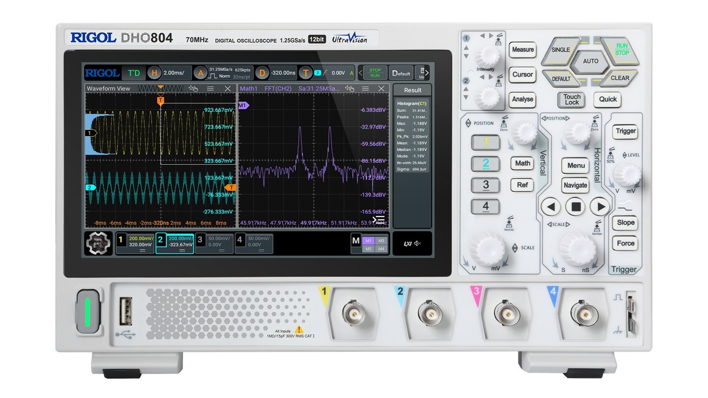 Цифровий осцилограф RIGOL DHO804 - Masteram