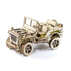 Wooden mechanical 3D Puzzle Wooden.City 4x4 Vehicle